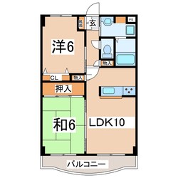 ヤマキハイツコスモスの物件間取画像